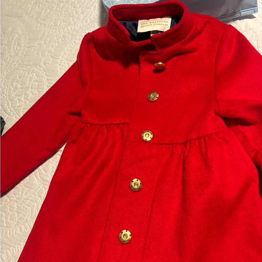 Girls Beaufort bonnet cost only worn once red